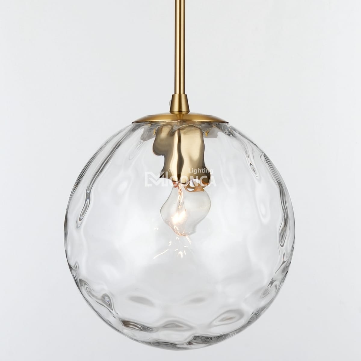 hammered glass pendant light kitchen island entryway bathroom